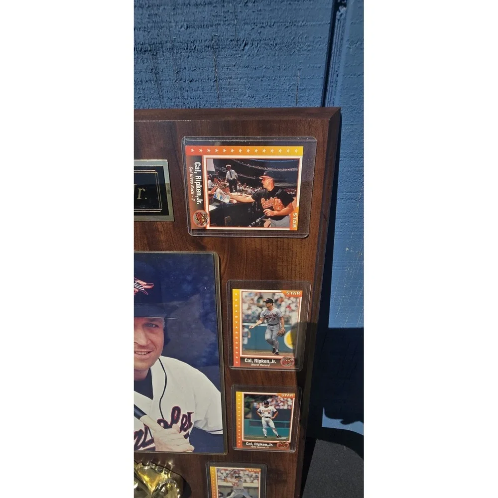Cal Ripkin Jr. Commemorative Wooden Display Plaque Baltimore Orioles Baseball